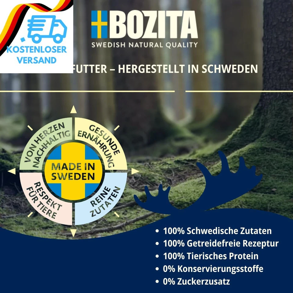 Bozita Nassfutter-Häppchen Für Katzen in Gelee Mit Rinderhack - 6Er Pack 370G Sc - Bild 2 von 4