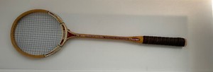 Vintage Slazenger bamboo wooden SQUASH racket FirePower Model
