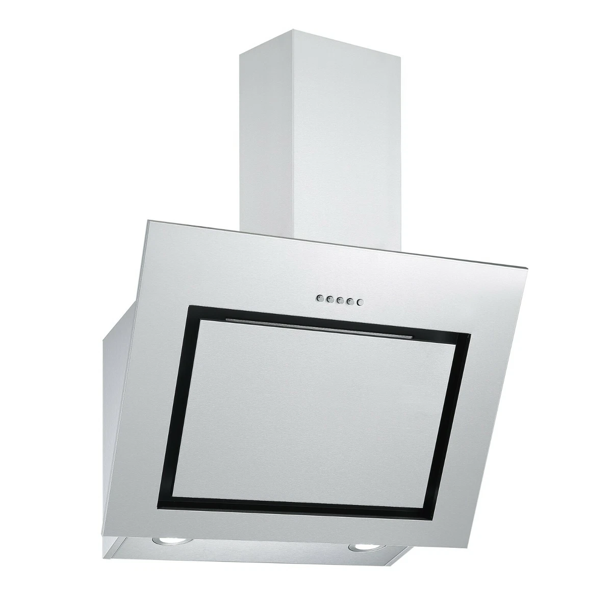 Cookology 60cm Angled Stainless Steel Chimney Kitchen Cooker Hood