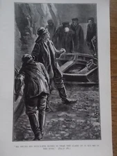 Original 1919 Print / Book Illustration The Empire Annual for Boys FISHERMEN