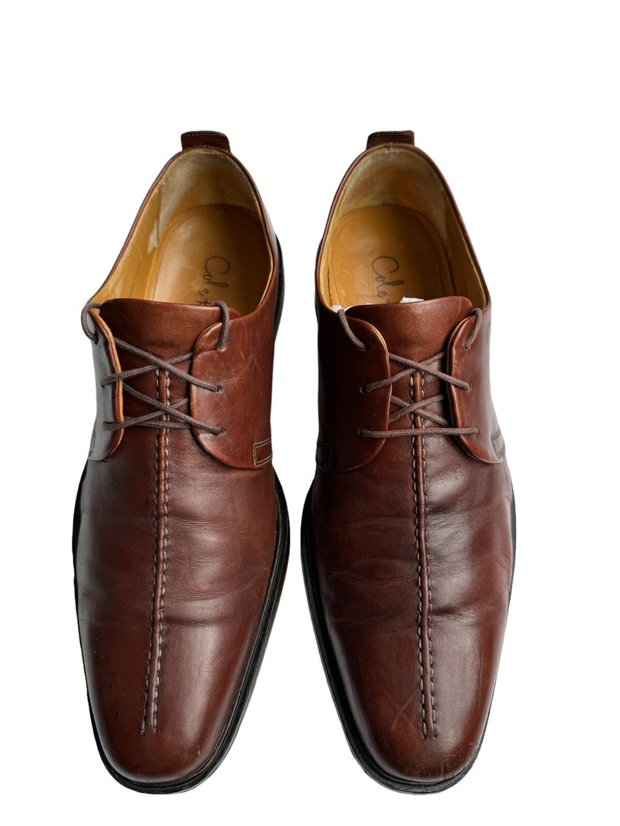Cole Haan Mens Sz 12M Brown Leather Oxford Lace Up Shoes | eBay display picture 1