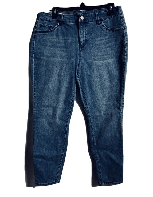 Womens D. Jeans Sz 14w Baby Roll Cuff 