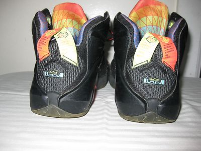 2014 Youth Nike LeBron XII 12 Data Black Mango Hyper Punch  display picture 2