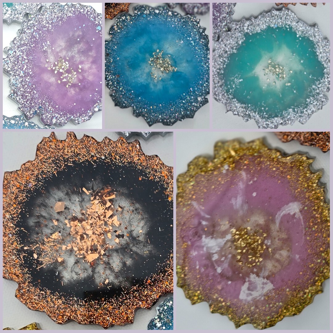 Resin Coaster Your Choice Of Colour Great Gift