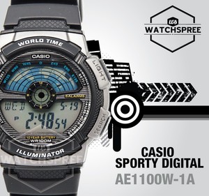 Casio Standard Digital Sporty Design Watch AE1100W-1A 4971850934431 | eBay