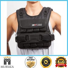 MiR Short Weighted Vest With Zipper Option Solid Iron Weights Workout Vest 20lbs