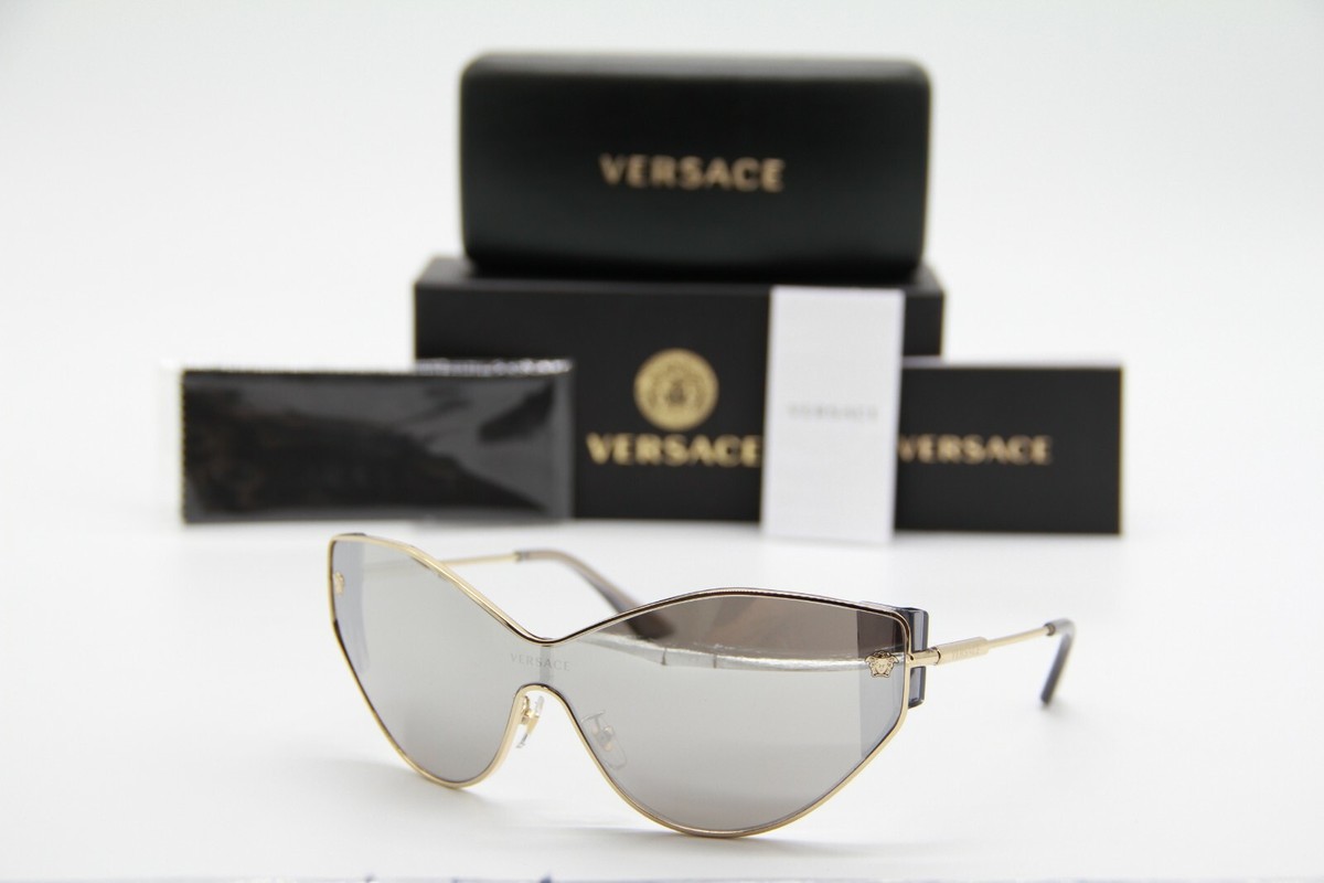 NEW VERSACE VE2239 1252/6G WOMEN\'S SUNGLASSES VE 2239 SILVER MIRROR MOD 2239 NEW VERSACE VE2239 1252/6G SUNGLASSES VERSACE VE 2239 SILVER main image 4