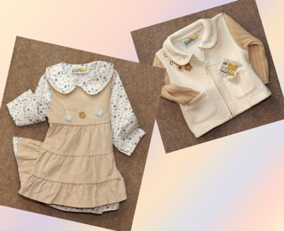 COMPLETO VESTINA NEONATA INVERNALE 3 PZ Mini Uffy 92698 tg. 3 mesi H. cm. 62
