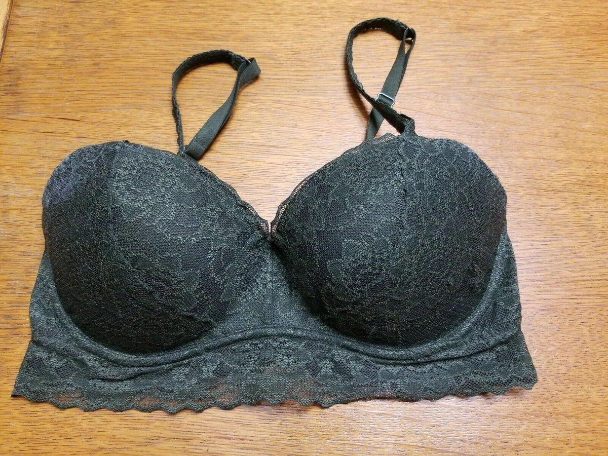 Victorias Secret VS Pink Army Green lace bralette underwire Small