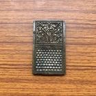 1850's Antique or old bell metal bronze jewelry stamp die seal flower pattern