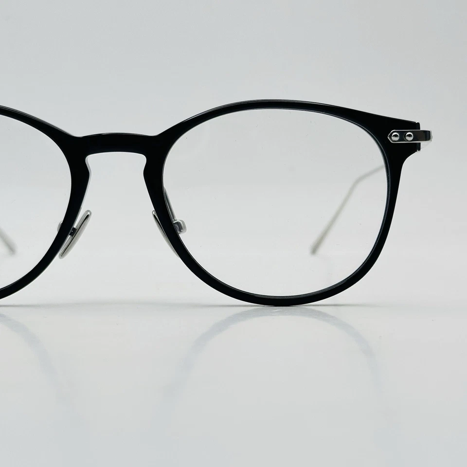 Linda Farrow Anteojos Mujer Ovalados Negro Plata Titanio Mod. LF01 NUEVO Foto 2 de 4