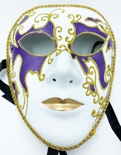 Mardi Gras Venetian Mask Montego PURPLE Costume Party Masquerade Prom