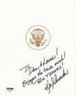 Ken Schrader Signed White HouseMenu Jacket PSA/DNA Certified (A8073) — photo 1