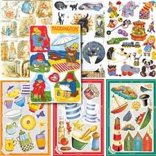 MAMELOK SCRAP RELIEF Album Card Topper Craft Decoupage Paper Picture Scrapbook