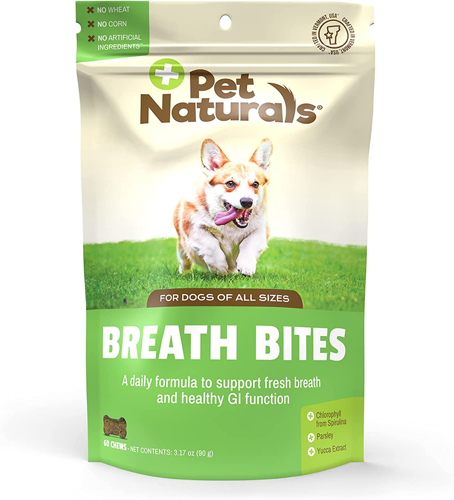 Breath Bites Breath Freshener for Dogs, 60 Chews - Fresh Breath, H