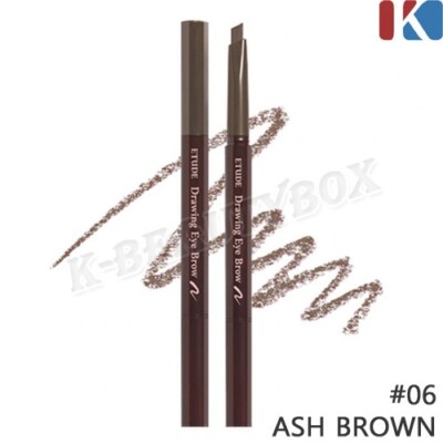 ETUDE Drawing Eye Brow 0,25g #06 Ash Brown Quick & Easy Application K-Beauty NEU