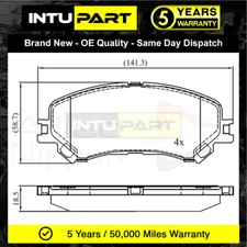 Fits Renault Scenic Megane Grand Espace Talisman Intupart Front Brake Pads Set