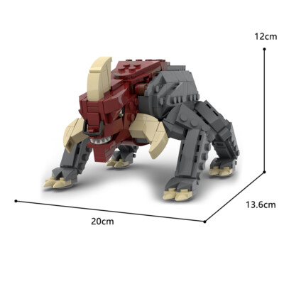 ZITIANYOUBUILD Reek Beast Mammal with Horns 487 PCS from Movie Christmas