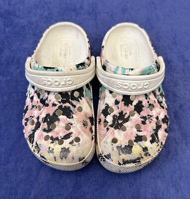 Crocs Kids Slip On Clogs size 13 C13 Tie Dye Multicolor Baya  display picture 1