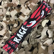 NEW KM Paintball Universal Mask Goggle Strap - Limited Edition Rage (Red/Black)