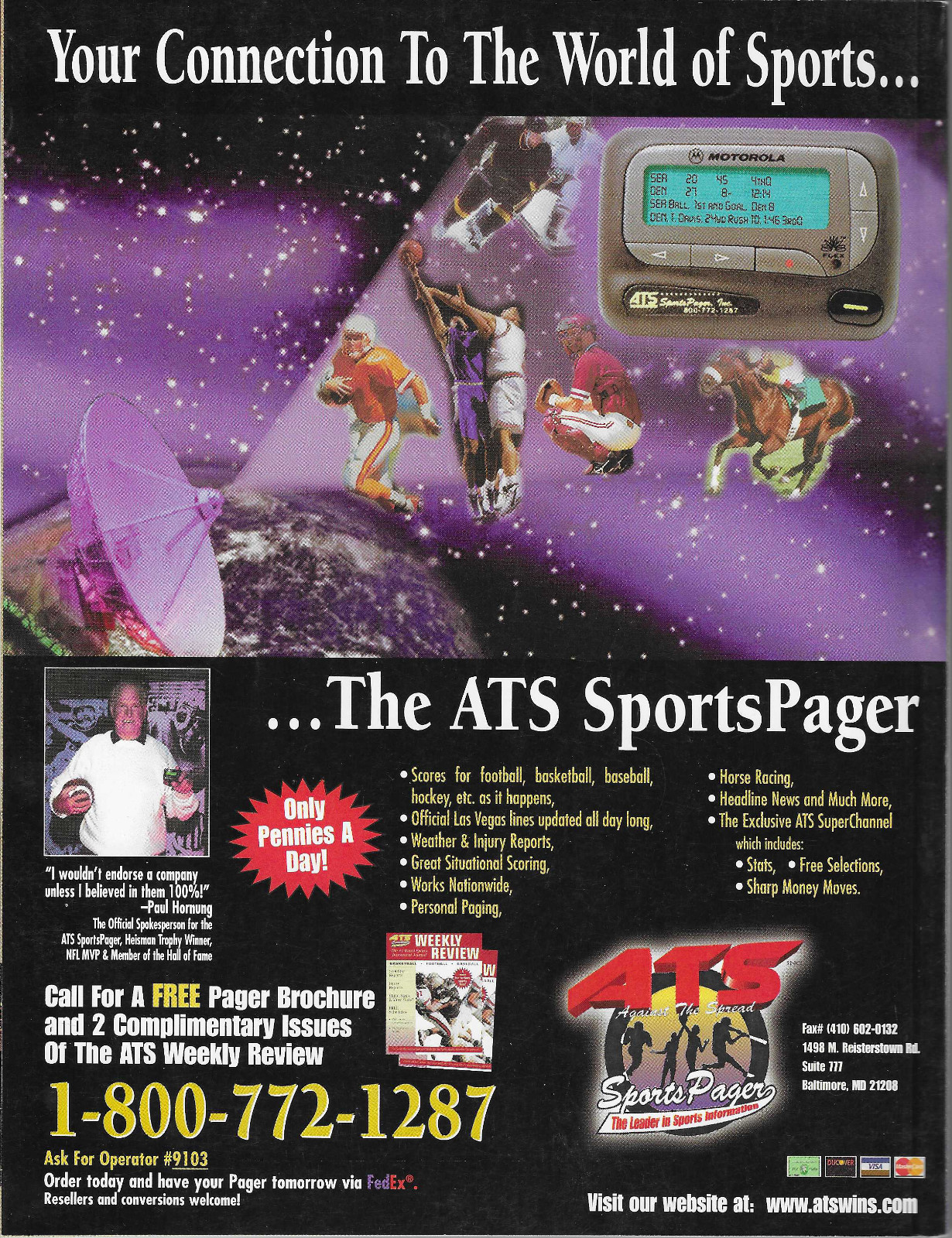 ATS Consultants Magazine 2000 LaMont Jordan Maryland Terrapins Heisman ...
