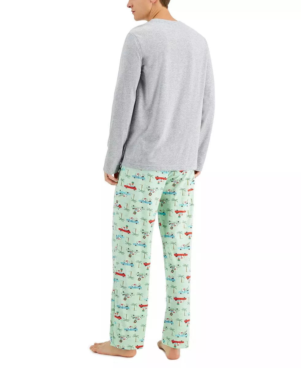 FAMILY PAJAMAS Matching Men s Tropical Santa Family Pajama Set