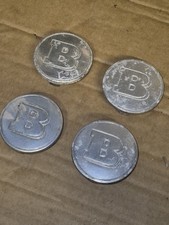 Brabus Smart Roadster / Fortwo Genuine Metal Centre Caps Set of 4