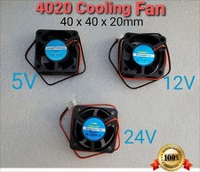 4020 FAN 4cm MINI SQUARE BRUSHLESS COOLING FAN 5/12V/24V DC 40X40X20mm
