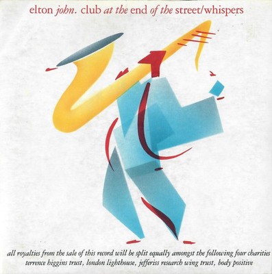 Elton John - Club At The End Of The Street / Whispers (7'', Single, Pap)