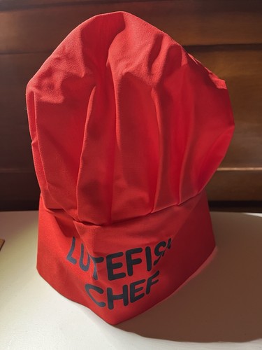 Lutefisk Red Chef Hat-Adjustable