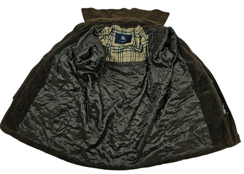 *Lo último Para hombres BURBERRY LONDON @ PARKA DEPORTIVA FORRADA Cremallera MARRÓN PANA Chaqueta S - Imagen 20 de 24