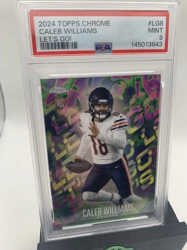 2024 Topps Chrome Caleb Williams Let’s Go SSP RC PSA 9 Bears