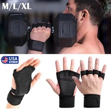 Men Women Weight Lifting Gloves Gym Fitness Workout Strength Training Exercise
