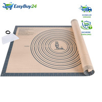 Backunterlage Silikon Xxl Rutschfest Antihafte Teigunterlage 71X51Cm Grau KüChe