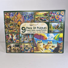 9 Family Puzzle Pack Animal Nature Themed Brain Tree Jigsaw 500 300 Pcs