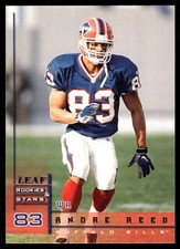 Andre Reed 1998 Leaf Rookies & Stars #40 Bills NFL READ FREE SHIP AutographDen