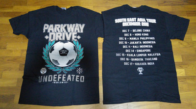 Parkway Drive Byron Bay Undefeated Asian Tour T Shirt Full Size S-5XL AQ513