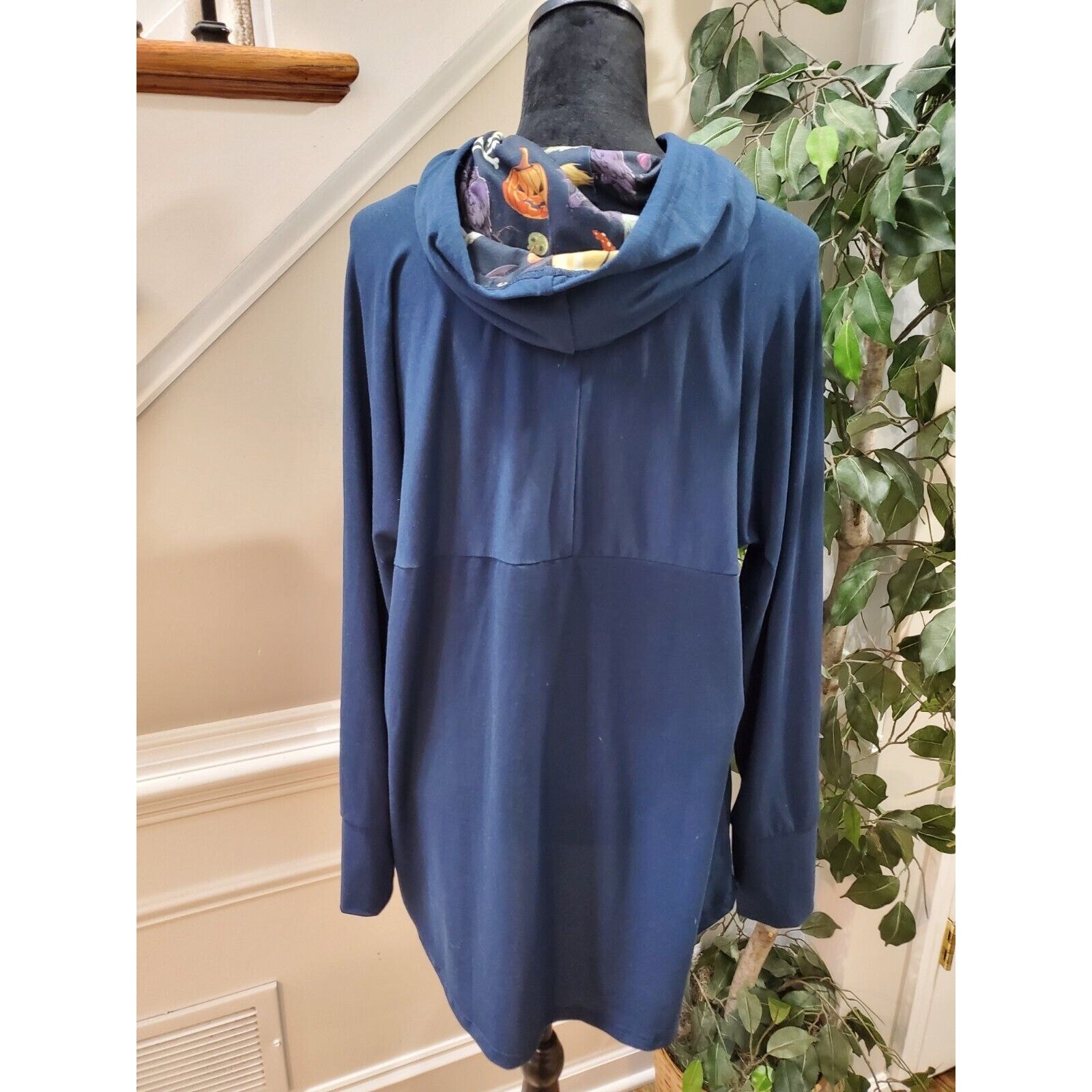Lularoe Potion Blue Solid Polyester Long Sleeve C… - image 8