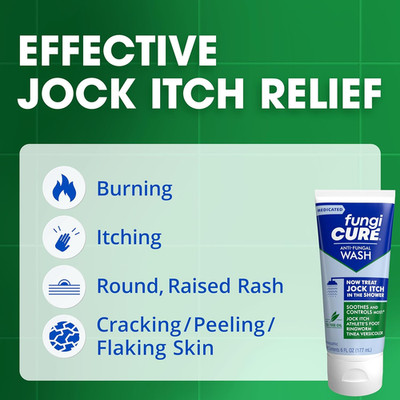 Medicated Homeopathic Antifungal Jock Itch Wash Treatment, 6 Fl Oz