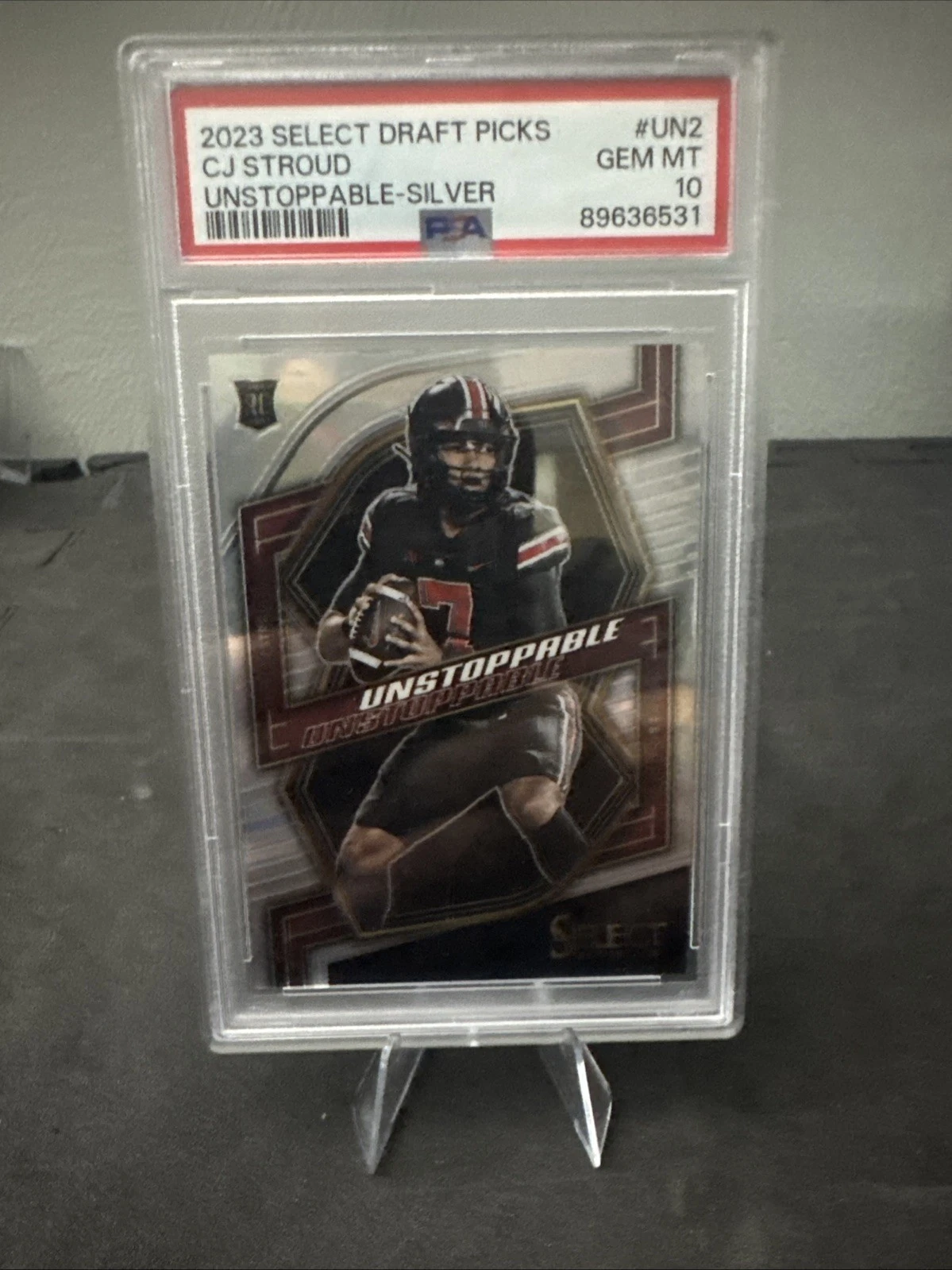 CJ Stroud Panini Select Draft Picks Unstoppable #UN2 Silver