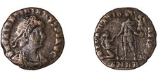 Roman Empire Coin Maiorina Valentinian II 383-387 A.D.