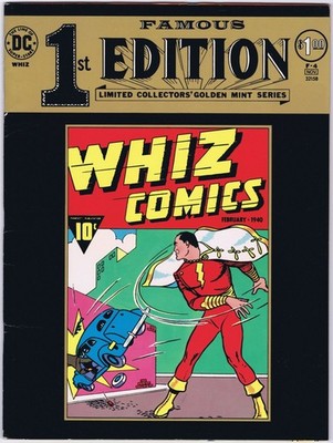 FAMOUS FIRST EDITION F-4 WHIZ COMICS US Treasury sized Comic 1974