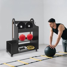 Freestanding Yoga Mat Holder-Home Gym Storage Rack & Workout Equipment Organizer