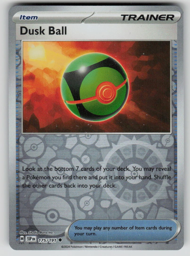 Dusk Ball 175/191 Reverse Holofoil Surging Sparks Near Mint EN Pokemon
