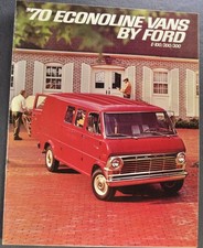 1970 Ford Econoline Van Truck Brochure E-100 200 300 Supervan Nice Original 70