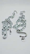 Curt 80010 48 Trailer Safety Chain 38 S-hooks 2000 Lb Zinc 2-pack