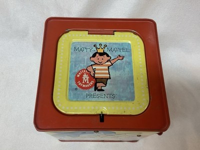 Rare Vintage Matty Mattel Flipper In The Music Box Jack In The Box