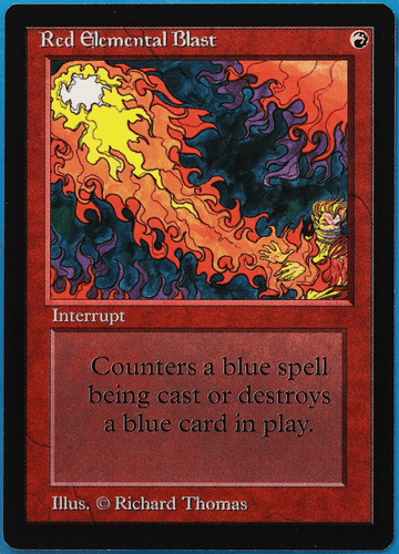 Red Elemental Blast Beta MINT Red Common MAGIC MTG CARD (ID# 502605) ABUGames - Picture 1 of 2
