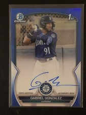 2023 Bowman - Chrome Prospect Autographs Gabriel Gonzalez Blue Refractor /150 