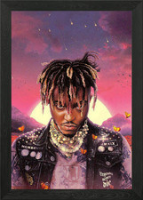 Juice Wrld Portrait Framed Wall Art Poster Canvas Print Picture